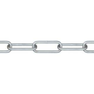 Roliba kæde langleddet 3,0 mm elforzinket - Længde 5 meter