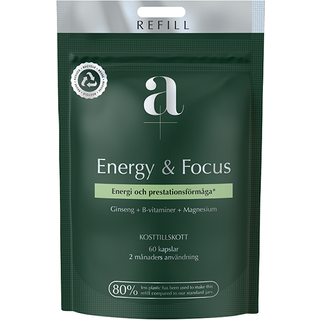 A+ Energy & Focus Refill 60 Kapsler