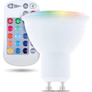Forever Light Fjernbetjent LED-pære RGB+Hvid, GU10 5W
