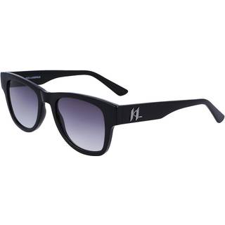 Karl Lagerfeld Unisex KL6088S 001 Solbriller Plast Sort Grå Firkantet Skygge