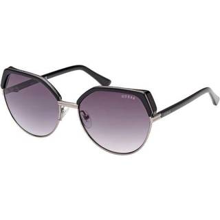 Guess Kvinde GU7872 01B Solbriller Metal Sort Grå Geometrisk Normal Skygge