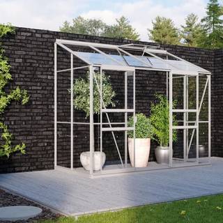 Vitavia Ida 3300 vægdrivhus inkl. sokkel - aluminium