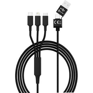 Smrter Hydra Ultra 5in1 Nylon Charging Cable Black