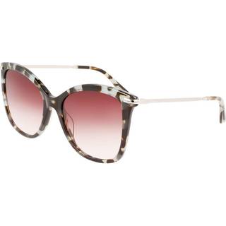 Calvin Klein Kvinde CK22514S 444 Solbriller Acetat Havana Brun Sommerfugl Normal Skygge