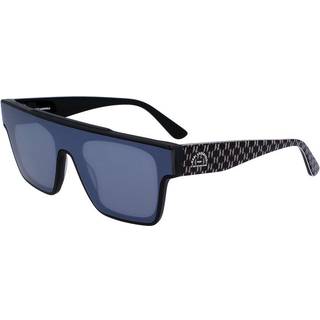 Karl Lagerfeld Unisex KL6090S 002 Solbriller Plast Sort-opaque Grå Firkantet Spejl