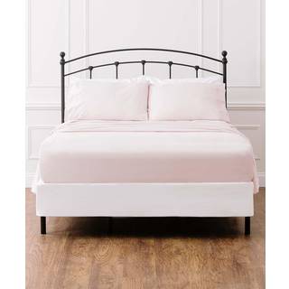 Chanasya Premium Soft Blush Pink Queen Bed Sabs Set 4 -Piece - Percale Microfiber - Monteret ark fladplade og pudebetr?k - Deep Pocket Breathable