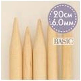 DROPS Strømpepinde BASIC Birketræ, 20 cm (5.5-12 mm) 6.0mm DROPS strømpepinde i birketræ. Strømpepindene måler 20 cm. Findes i størrelserne 5.5-12 mm. Pakken indeholder 5 strømpepinde.