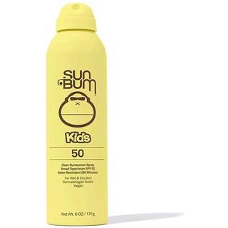Sun Bum Børne SPF 50 Klar solcremespray: Tør berøring, Våd eller tør, Hawaii Reef Act-kompatibel, Bredspektret, octinoxat- og oxybenzonefri