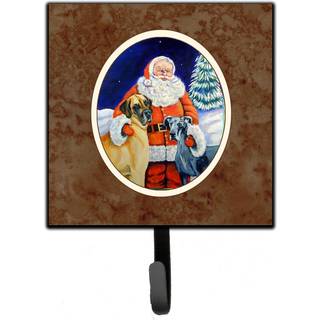 """" Caroline's Treasures Julemanden med Dane Leash eller Key Holder 7232SH4 Lille multicolor """"