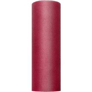 Tyl Bordeaux 15 cm x 9 meter – Elegant Polyester Dekoration til Fest & Bryllup