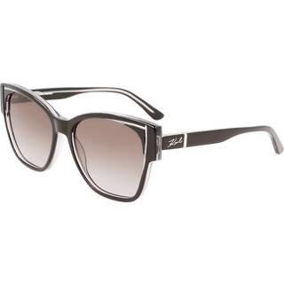 Karl Lagerfeld Kvinde KL6069S 005 Solbriller Plast Sort Grå Sommerfugl Skygge
