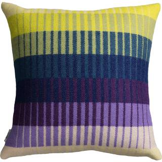 Røros Tweed Åsmund Gradient Pude 50x50 Cm Gul / - Pyntepuder & Betræk Norsk Lammeuld Blå - 104252