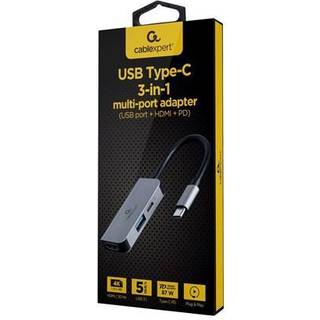 Cablexpert USB-C Dockingstation 3-i-1 med USB, HDMI, PD