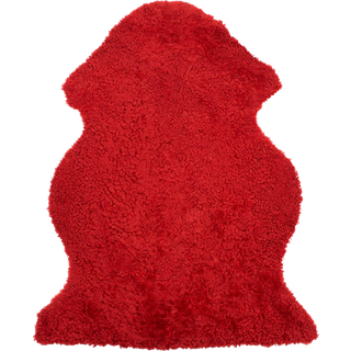 Skinnwille, Curly fåreskinn 60x95 cm Red