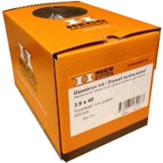 Heco 317039029574H Gipsskrue til træ, galvaniseret 3,9 x 30 mm, pakke med 1000