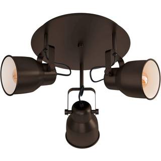 Outlet: EGLO Mitchley Loftlampe Til 3xE27 Rund i Mørk Bronze