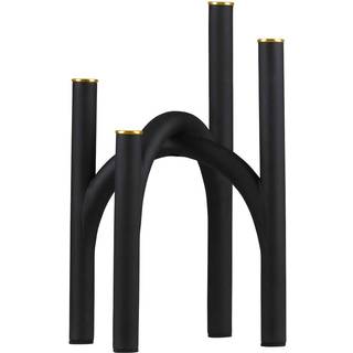 AYTM Angui lysestage 34 cm Sort/Guld
