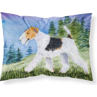 """" Caroline's Treasures SS8599Pillowcase Fox Terrier Moisture Wicking Fabric Standard Pillowcase Large Multicolor """"