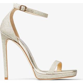 Jimmy Choo Alva 120 embellished leather sandals - silver - EU 41.5