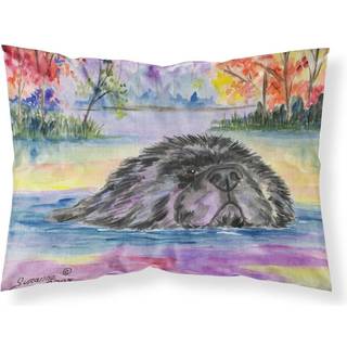 """" Caroline's Treasures SS8040Pillowcase Newfoundland Moisture Wicking Fabric Standard Pillowcase Large Multicolor """"