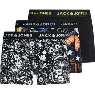 Jack & Jones 3pak figursyede underbukser/boksershorts i sort til herre