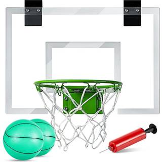 Ropoda Mini Basketball Hoop - Glow in the Dark Over the Door Basketball Hoop inomhus inomhus basketbågar för tonåringar och vuxna mini -basketbal