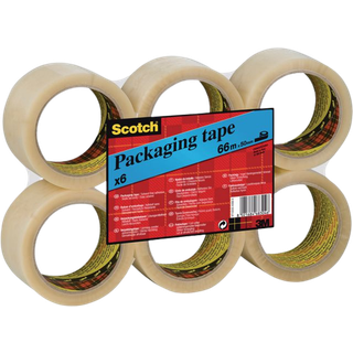 TAPE T/EMBALLAGE KLAR 50MMX66M Pr. stk.
