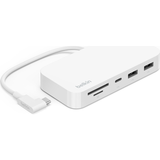 Belkin Usb-c 6-i-1 Multiport-hub Med Holder Usb 3.2 Gen 1 (3.1 Gen 1) Type-c