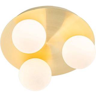 Moderne badeværelsesloftslampe messing 3-lys - Cederic