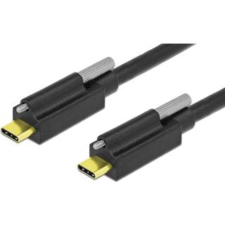 Delock USB-C 3.2 Gen.2 kabel - 1 x skruelås - 2 m