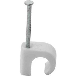 Gelia Kabelholder i pose, rund, hvid 8-12 mm, 10 st