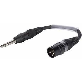 SOMMER CABLE Adapter Cable XLR(M)/Jack stereo 0.15m bk TILBUD NU