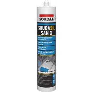 Soudasil SanX sanitetssilicone 300ml trafikhvid
