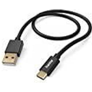 Hama Charging cable Fabric, USB-A - USB-C, nylon black 1,5m
