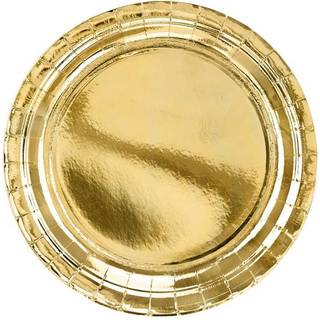 Tallerkener Guld - 6stk (23cm)