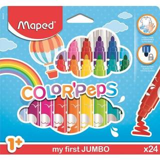 Maped Color'Peps, tuscher, jumbo, 24 stk. [Levering: 1-2 dage]