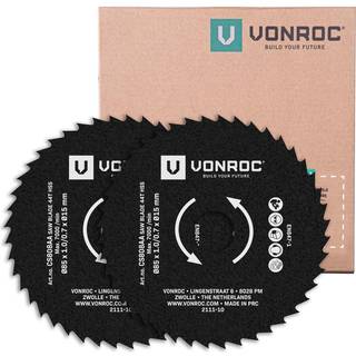 VONROC Savklinge - 85x15mm | HSS | Til kompakt rundsave og dyksave | Inh. 2 stk.