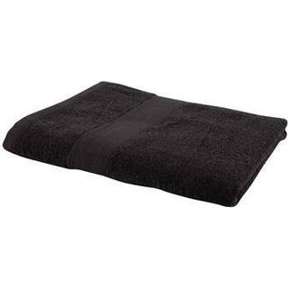 Badehåndklæde - 70x140 cm - Sort - 100% Bomuld - Frottehåndklæde fra By Borg