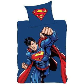 Sengetøj 140x200 cm - Superman Power - Dynebetræk i 2 design - 100% bomulds sengesæt