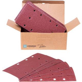 VONROC Slibepapir - 92 x 187 mm | Universel | Inh. 50 stk.