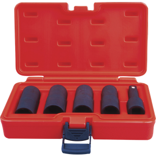 BATO Kraftdemontage Twisttopsæt 1/2" 17- 19-21-22mm. 6kt + 12kt vendbar. 5 dele