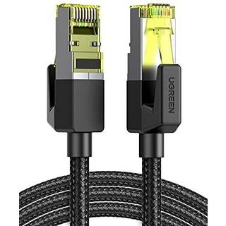 Ugreen Ethernet RJ45 Cat 7-kabel, 10Gbps, 1m - Sort