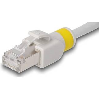 Cat 6a S/FTP Netværkskabel - Grå - 20 Farvemarkeringer - 1 m
