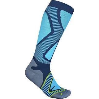 Bauerfeind Sports Ski Performance Compression Socks Kompressionssokker størrelse 38-40 - S: 31-36 cm farve blå