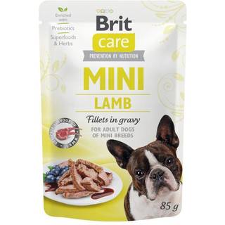 Brit Mini vådfoder m. lammefilet i sovs - 85 g.