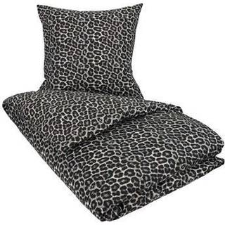 Sengetøj 150x210 cm - Leopard plettet dynebetræk - 100% Bomuld - Borg Living sengesæt
