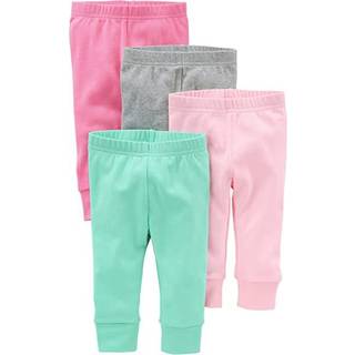 Enkle glæder af Carter's Baby Girls '4-Pack Pant Mint Green/Pink/Gray 18 måneder