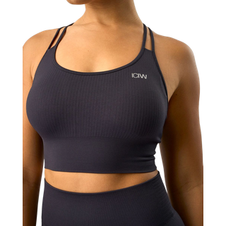 Ribbed Define Seamless Sports Bra Dk Graphite