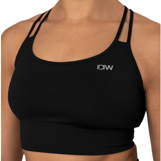 Ribbed Define Seamless Sports Bra Black