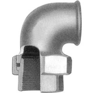 Georg Fischer vinkelunion 90° sort 3/4'' muffe-muffe